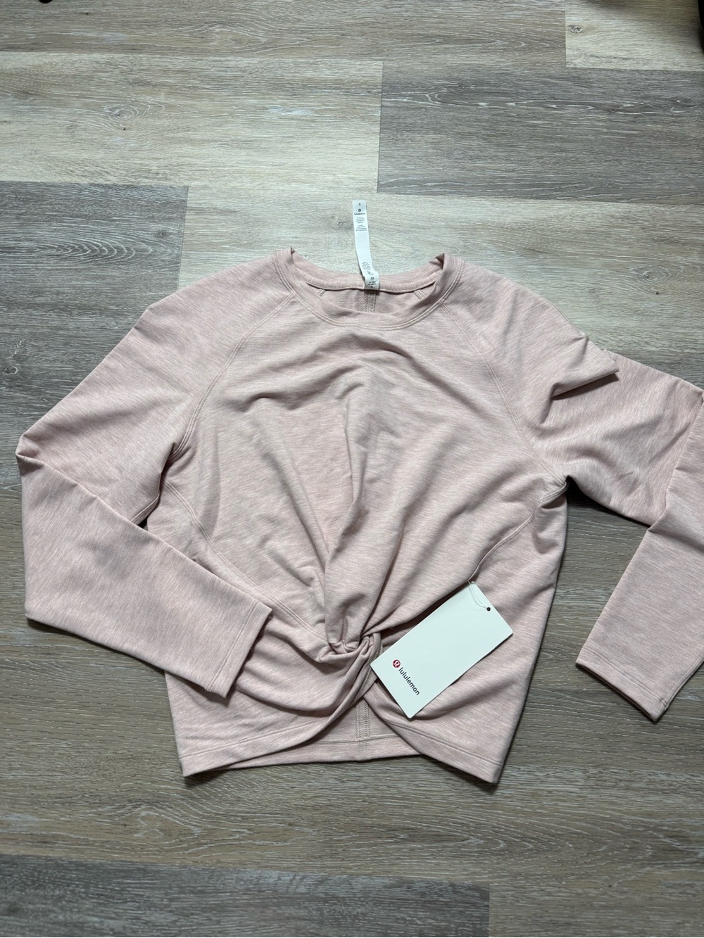 Lululemon Tuck & Gather Pullover - Heathered Mod Faint Coral